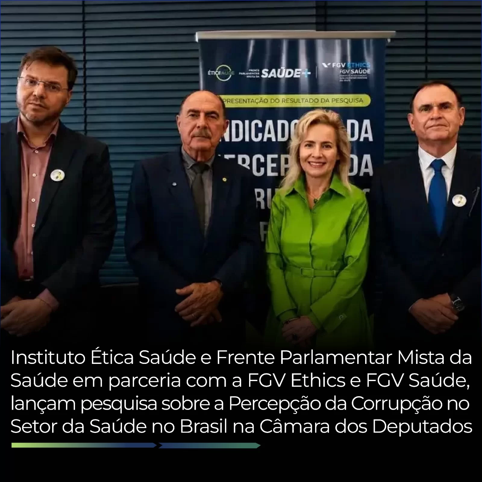 Frente Parlamentar Mista da Saúde recebe apresentação de pesquisa inédita sobre percepção da corrupção na saúde na Câmara dos Deputados Frente Parlamentar Mista da Saúde recebe apresentação de pesquisa inédita sobre percepção da corrupção na saúde na Câmara dos Deputados